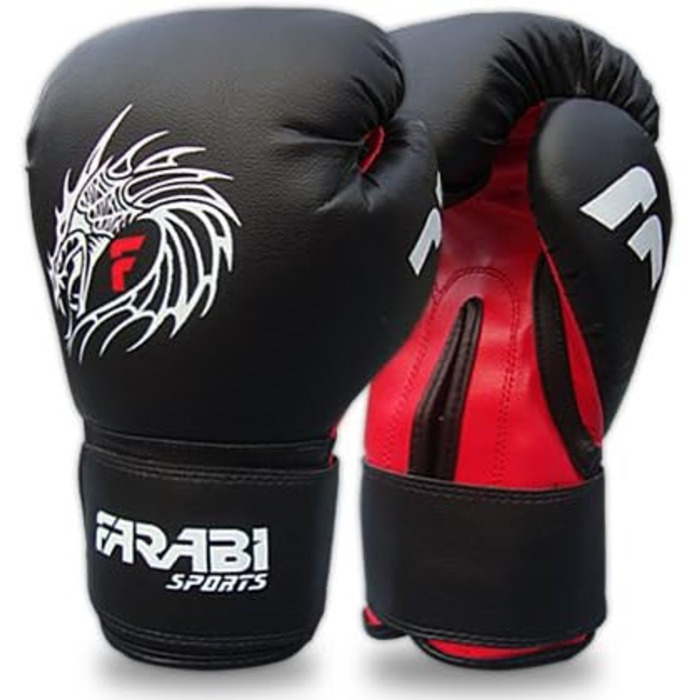Боксерські рукавички Farabi Sports Dragon для боксу, MMA, муай-тай, кікбоксингу, фітнесу, для мішка