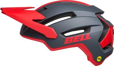Велошолом BELL 4Forty Air MIPS для дорослих, унісекс, матовий сірий/червоний