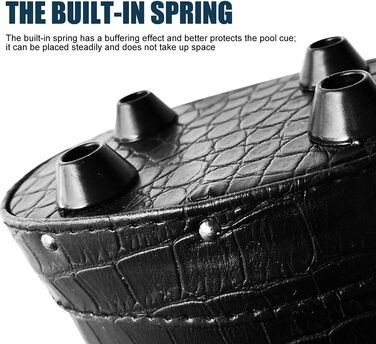 Чохол для більярдних київ на 2 киї з штучної шкіри, чорний