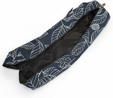 Сумка для йога-килимка Yogamatten-Tasche, синя з квітковим малюнком, унісекс, з плечовим ременем та кишенями
