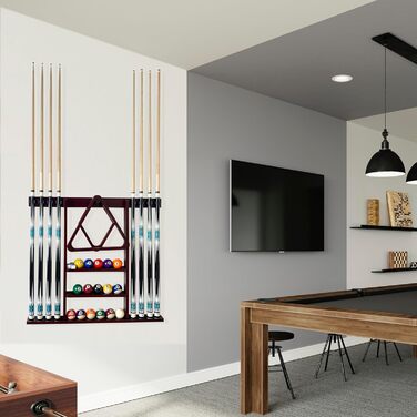 Стійка для київ (біліардних київ) на 8 київ з масиву магогону