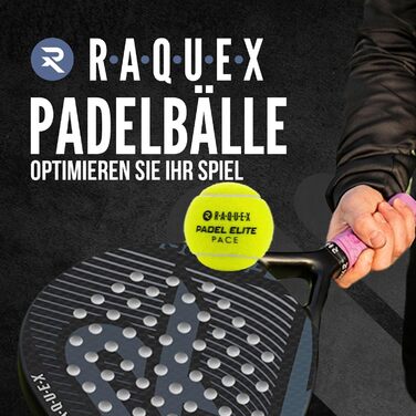 М'ячі для падел-тенісу Raquex Pace Pro – 6 шт. – 2 швидкості – стандартна швидкість
