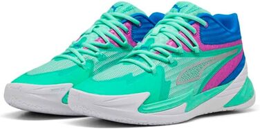 Кросівки баскетбольні PUMA Dagger (44 EU, Green Glimmer Pure Magenta)