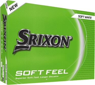 Гольф-м'ячі Srixon SOFT FEEL 14: ультрам'які, довговічні, стабільний політ, контрольований спін, преміум-якість, Tour Yellow/Білий