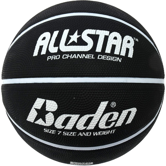 Баскетбольний м'яч Baden All Star Unisex чорний/білий