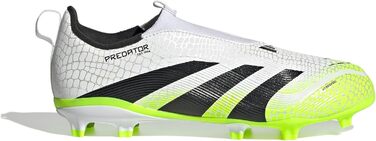 Дитячі футбольні бутси adidas Predator League Laceless для твердого поля, розмір 35.5 EU, кольори: Cloud White, Core Black, Lucid Lemon