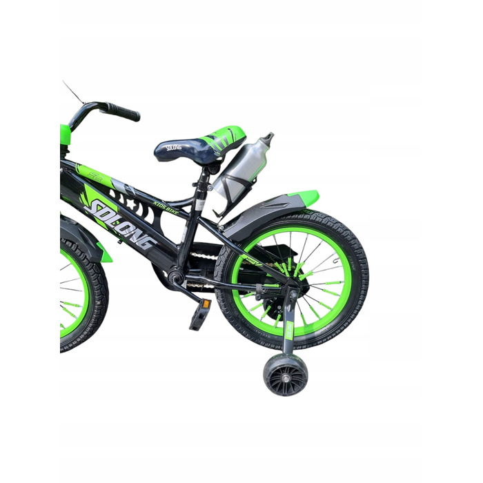 Дитячий велосипед 16 дюймів для хлопчика з кошиком, Зелений