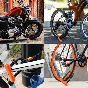 Замок для велосипеда ValueMax Bügelschloss: стале трос 1.8м, кріплення, 2 ключі, 2-в-1 для велосипедів, мотоциклів, MTB, E-Bike