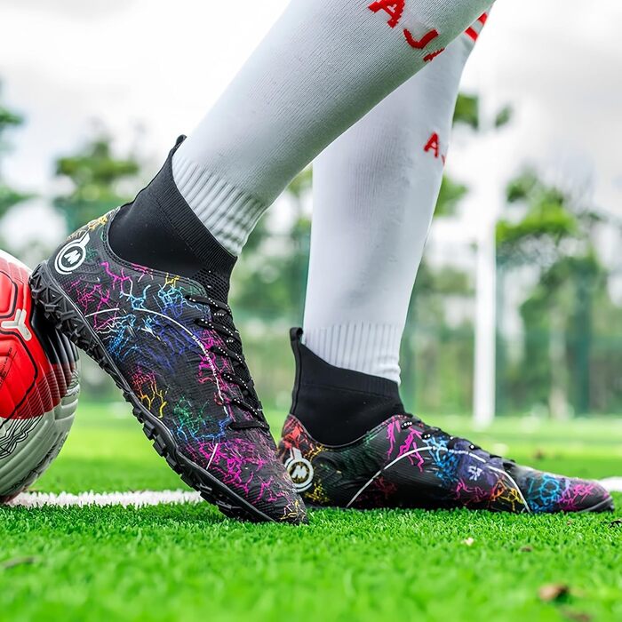 Дитячі футбольні бутси KUUK для штучного газону та залу: футбольні бутси, зала, тренування (38 EU, K028, чорний)