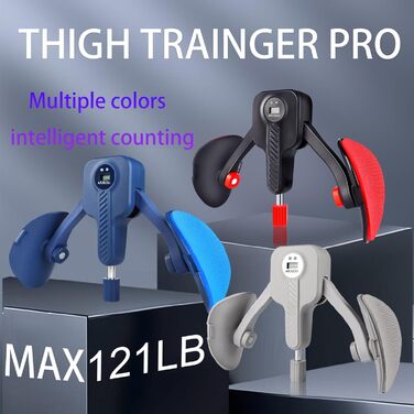 Тренажер для внутрішньої поверхні стегна Thigh Master: регулювання 0.0-49.9 кг, для жінок та чоловіків, бежевий