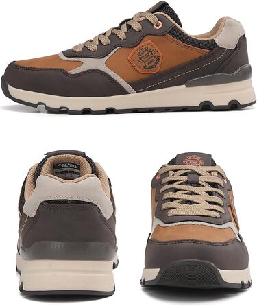 ARRIGO BELLO Кросівки чоловічі для активного відпочинку, роботи та хайкінгу, легкі, розмір 41-46, колір коричневий