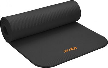 Фітнес-килимок V3Tec 190x60 см чорний універсальний для йоги та тренувань