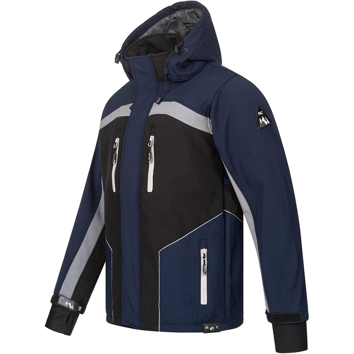 Чоловіча куртка-софтшелл Rock Creek Outdoor H-311, темно-синя, розмір 5XL