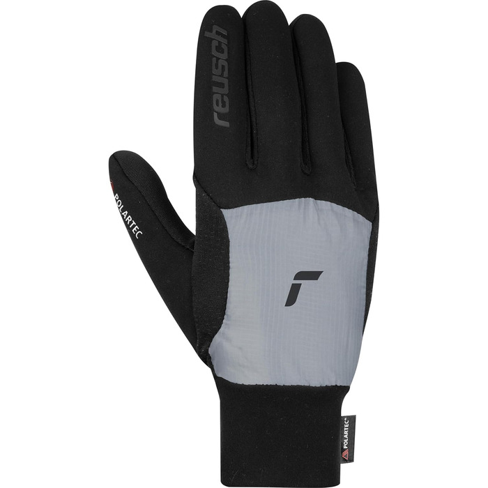 Універсальні спортивні рукавички Reusch Garhwal Hybrid Touch-TEC для чоловіків і жінок, сенсорні, для смартфона та планшета, сірі-чорні, розмір 10.5, для активного відпочинку