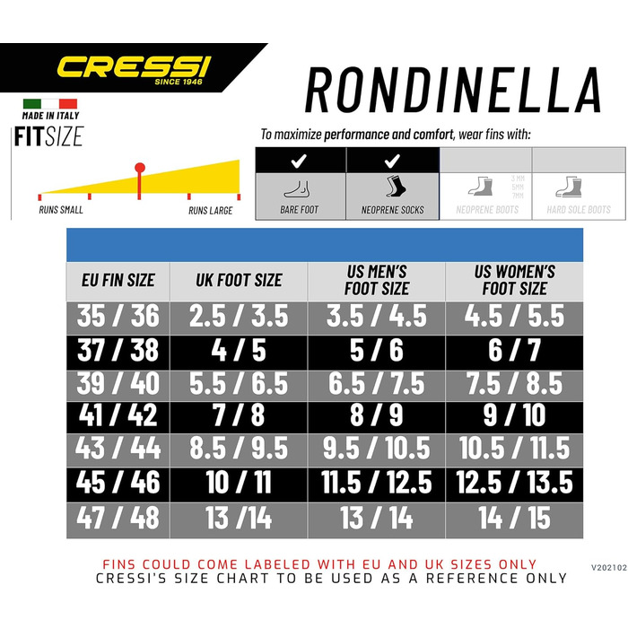 Набір для дайвінгу Cressi Rondinella 47/48 з сумкою, унісекс
