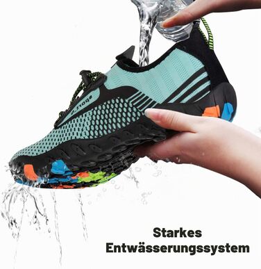 Аквашузи IceUnicorn Strandschuhe для плавання та пляжу, швидковисихаючі, 39 EU, бірюзові
