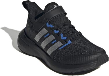 Дитячі кросівки adidas Fortarun 2.0 - чорний, сріблястий, royal blue (28.5 EU)