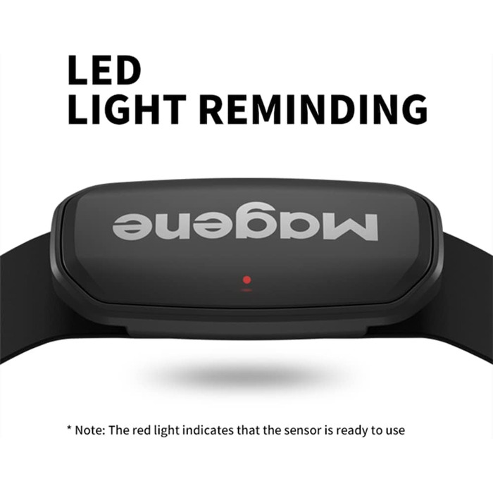 Пульсометр Magene H303 з нагрудним датчиком, ANT+/Bluetooth, сумісний з iOS/Android
