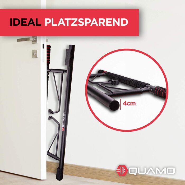 Кліммустанг QUAMO BY LAVUR для дверного прорізу: міцна, неслизька, без свердління, з еластичною стрічкою для домашніх тренувань