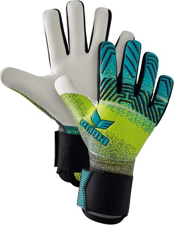 Дитячі воротарські рукавички Erima Flex RD Robusto, розмір 6.5, petrol/lime/чорні