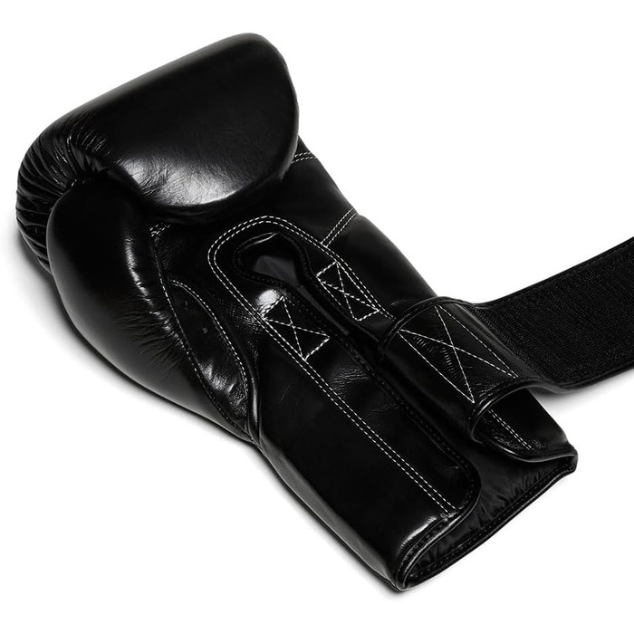 Боксерські рукавички Flow Challenge з натуральної шкіри для спарингу та тренувань, Муай Тай, кікбоксинг, ММА, бойові мистецтва, чоловічі та жіночі, чорні, 12 oz
