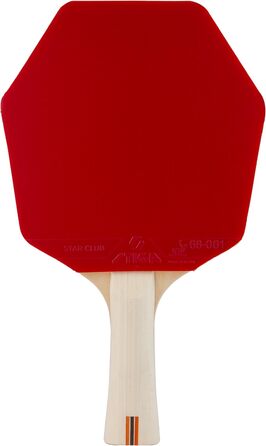 Стіга Клуб Сайбершейп - пінг-понгова ракетка для початківців, 5-шарове дерево, накладка Star Club, велика зона удару, найкраще технічне навчання з самого початку