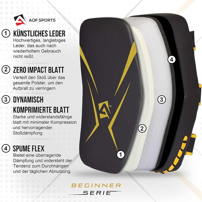 Шлагбаум Pratzen для боксу, кікбоксингу, муай-тай: ударопоглинаючі подушки з Maya-шкіри, боксерські подушки для єдиноборств, карате та ММА