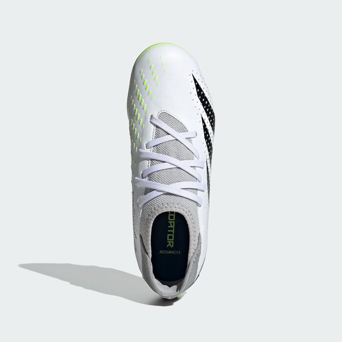 Бутси для футболу Adidas Predator Accuracy.3 Turf для хлопчиків (30.5 EU, білий, чорний, лимонний)