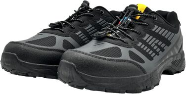 Чоловічі та жіночі трекінгові черевики для хайкінгу та бігу (43 EU, чорний, темно-сірий)