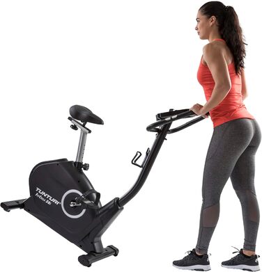 Велотренажер Tunturi FitCycle 50i/70i з LCD-дисплеєм, додатками Zwift і Tunturi Routes, 32 рівня навантаження, сенсором пульсу, для дому, до 150 кг