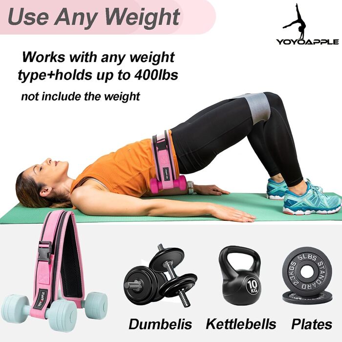 Набір для пілатесу вдома, 11-ти частинний, для жінок, з м'ячиком та кільцем, рожевий