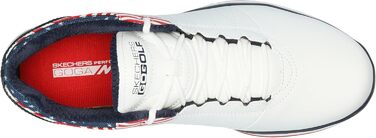 Жіночі гольф-кросівки Skechers Go Pivot Spikeless - білий, темно-синій, червоний (37 EU)