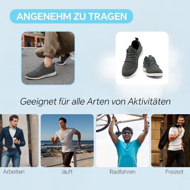 Чоловічі кросівки для бігу та ходьби, спортивне взуття, повсякденне взуття, сірі (40 EU)