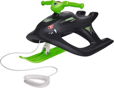 Дитячий боб BIG-Bobby-Bob Wild Spider, з тросом та ручкою, легке керування, металеві куфелі, для дітей від 4 років, чорний