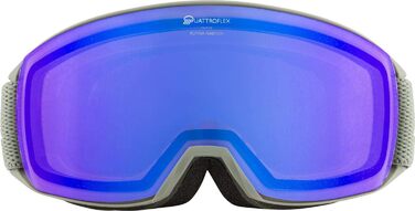 Гірськолижна маска ALPINA Nakiska Q-LITE OTG для дорослих, дзеркальна, з антифог покриттям, контрастною лінзою та 100% UV-захистом