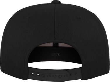Кепка-снэпбек Flexfit для дорослих, регульована, чорна, універсальний розмір