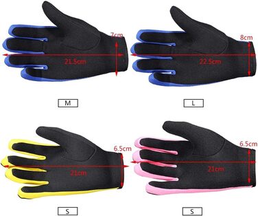 Рукавички для дайвінгу VGEBY1, 1 пара, 3 кольори, п'ятипалі неопренові рукавички для дайвінгу, снорклінгу, каякінгу, серфінгу та інших водних активностей, темно-синій L