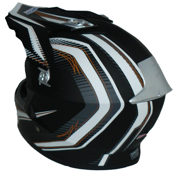Мотошолом Motocross/Enduro protectWEAR FS-603-SW, чорний матовий, розмір M