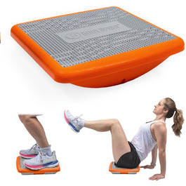 Балансувальна дошка BodySport Rocker Board, регульована, нековзка, для фітнесу, 35,6 см, до 180 кг, для дому та спортзалу