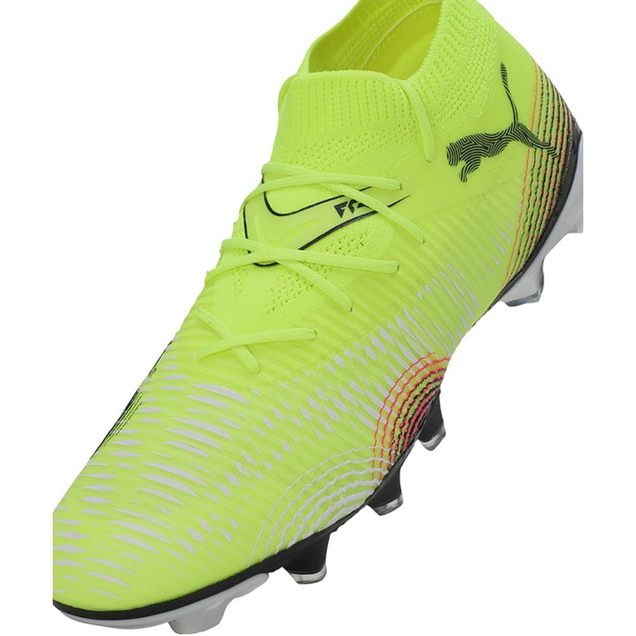 Жіночі футбольні бутси PUMA Future 8 Match Fg/Ag, 38 EU, Yellow Alert/Aged Silver/Sun Struck