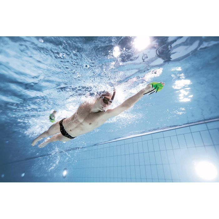 Плавальні тренажери для рук Arena Elite Finger Paddle - аксесуари для басейну, регульовані ремінці, відкрита долоня