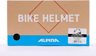 Дитячий велосипедний шолом ALPINA XIMO, легкий, ударостійкий, з LED-підсвіткою, білий з ведмедем, 49-54 см