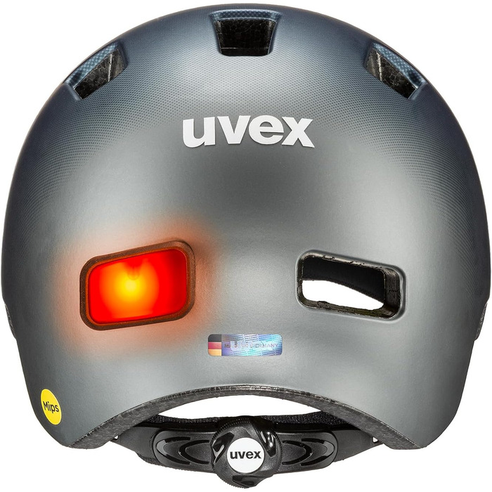 Велошолом Uvex City 4 MIPS з LED-ліхтарем, для міста, унісекс, з MIPS-системою, легкий
