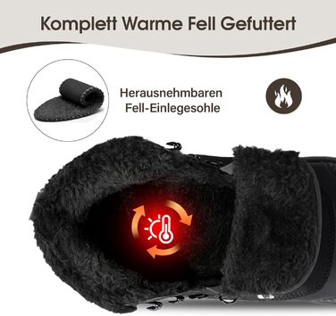 Зимові черевики без шнурівки з підкладкою, водонепроникні черевики до щиколотки для жінок, теплі снігові черевики з неслизькою підошвою, розмір 37-42, зелений (39 EU, чорний)