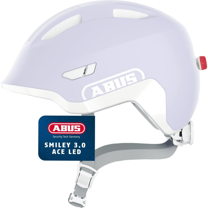 Дитячий велосипедний шолом ABUS Smiley 3.0 ACE LED з підсвіткою