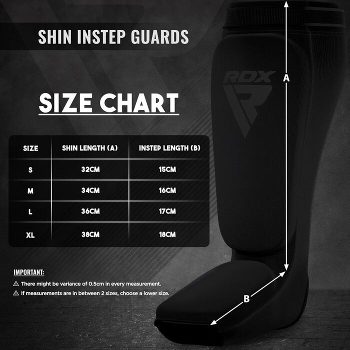 Захисники для ніг RDX для кікбоксингу, тайського боксу, ММА, муай-тай. Захист для ніг, чоловічі та жіночі, повний захист, чорний колір.