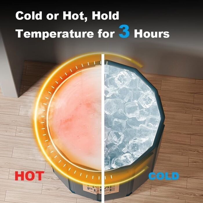 Складана ванна для дорослих Simcat 80x65 см - для криотерапії та відновлення