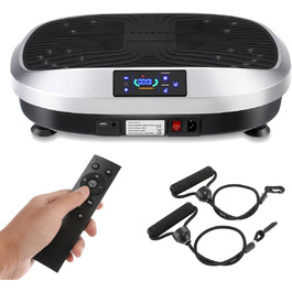 Вібраційна платформа для дому Sport - 6 програм, для м'язів та схуднення, срібна