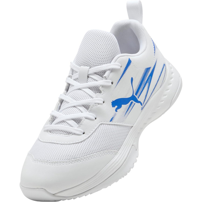 Дитячі унісекс кросівки PUMA Varion Li Jr для залу (білі/сині), розмір 34 EU