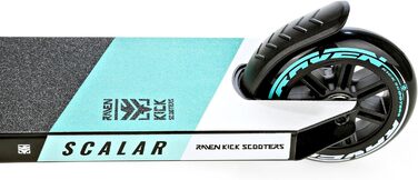 Самокат трюковий RAVEN Evolution Scalar Mint 100мм для дітей та дорослих: колеса PU+PP, підшипники ABEC-7
